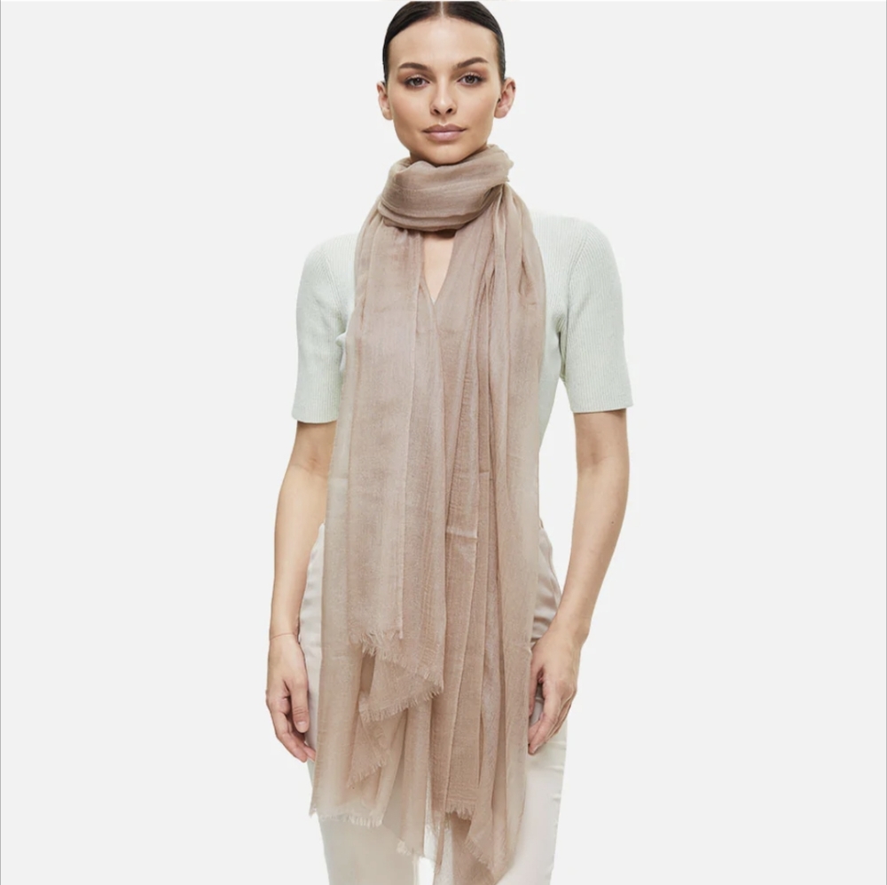 NIB Ovcio Cashmere Scarf- Camel